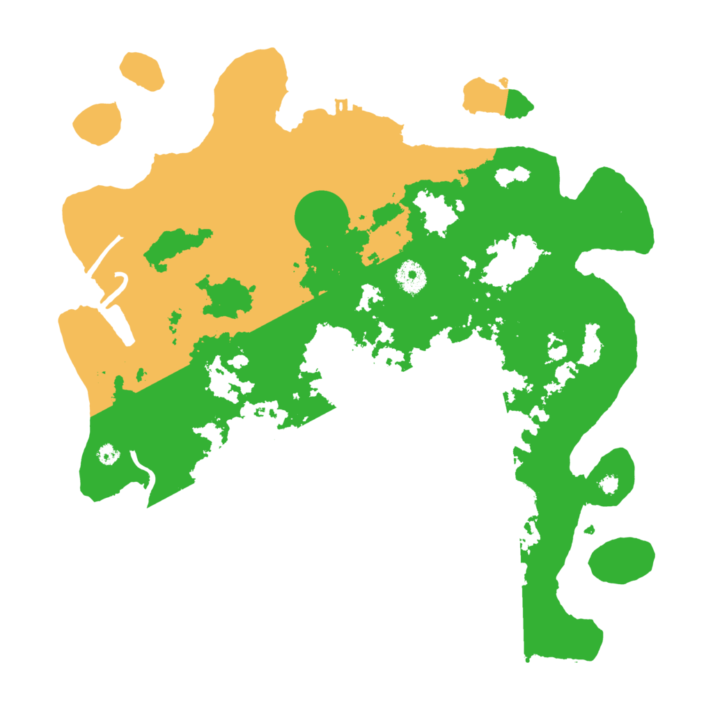 Biome Rust Map: Procedural Map, Size: 3500, Seed: 16109