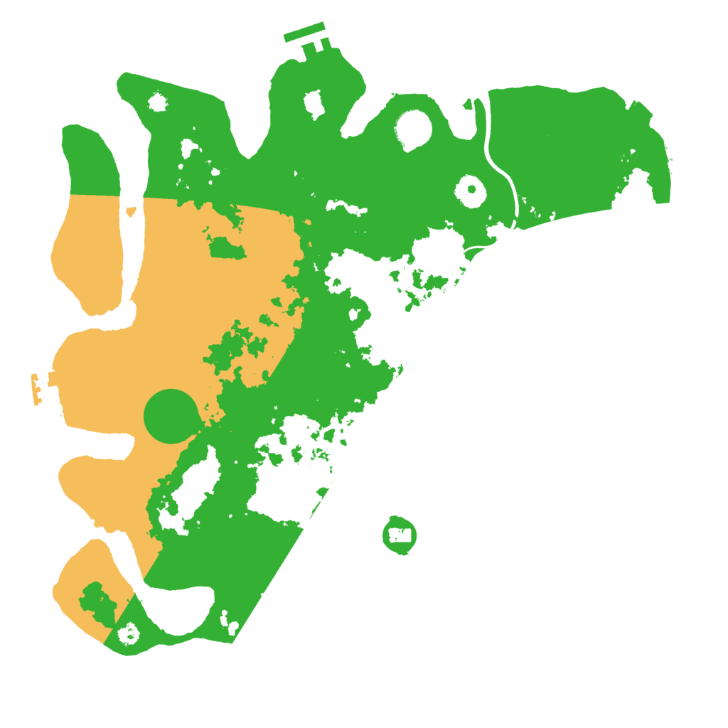 Biome Rust Map: Procedural Map, Size: 3500, Seed: 563965862