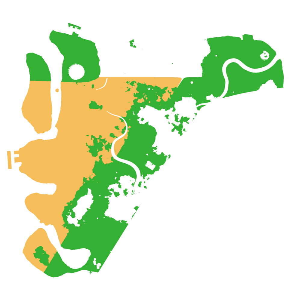 Biome Rust Map: Procedural Map, Size: 3500, Seed: 563965862