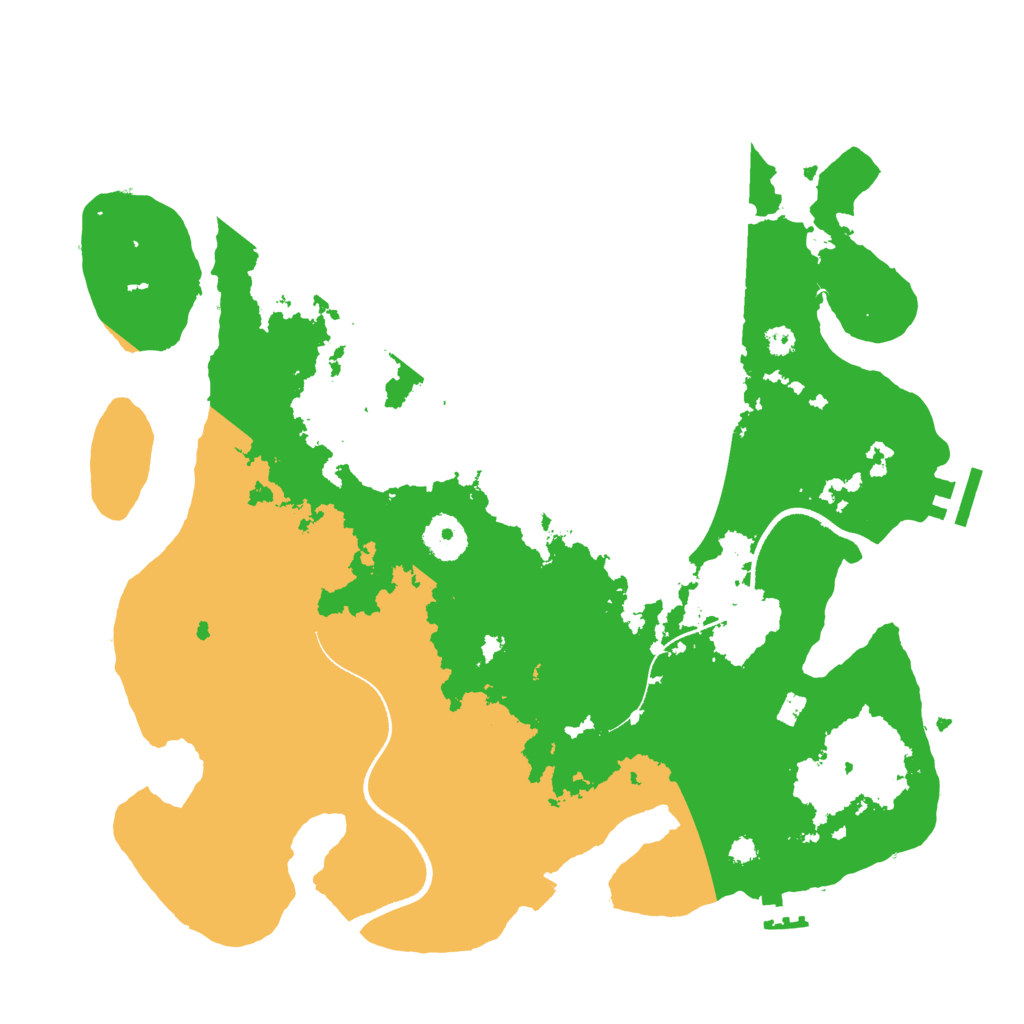 Biome Rust Map: Procedural Map, Size: 3500, Seed: 218297913