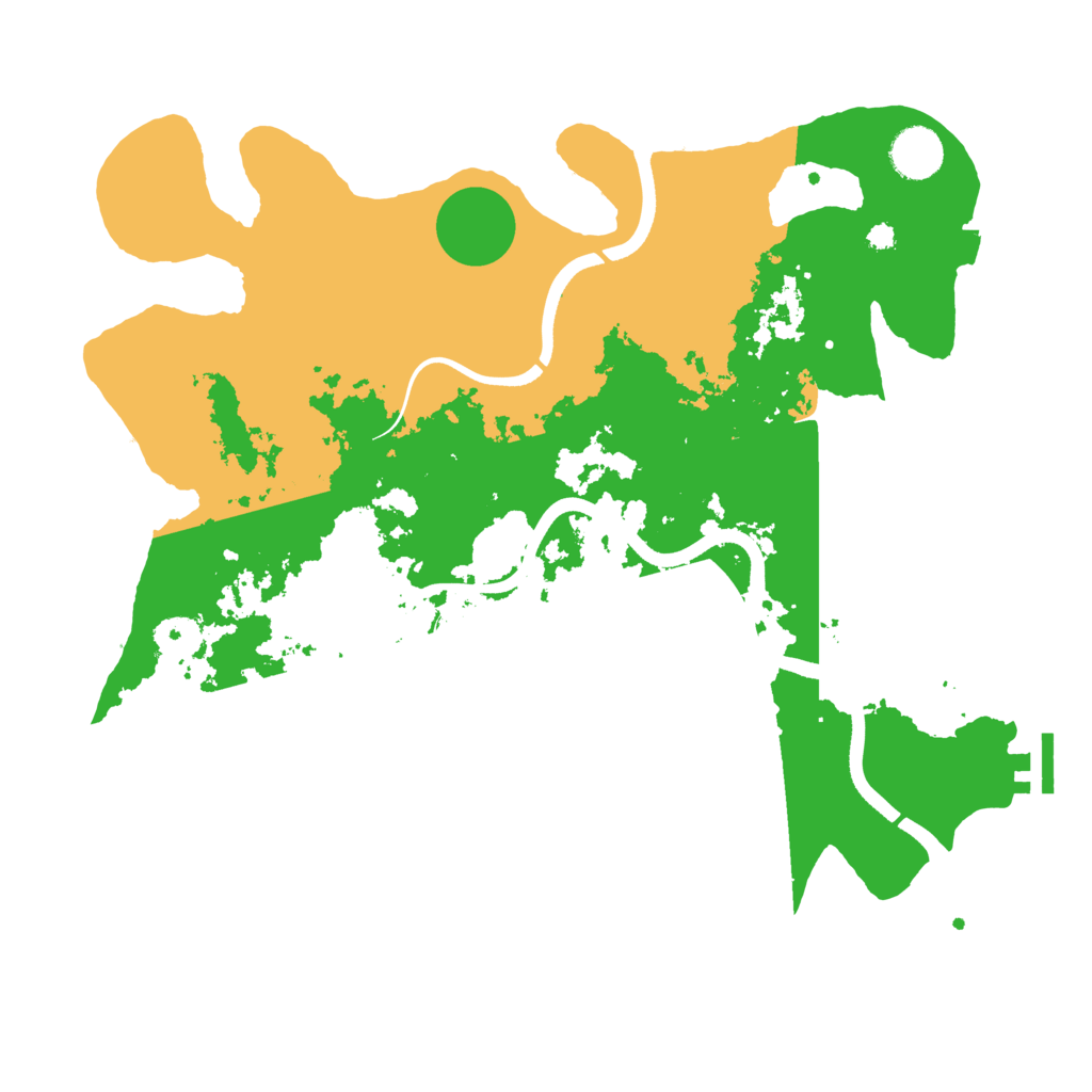 Biome Rust Map: Procedural Map, Size: 3650, Seed: 7090855