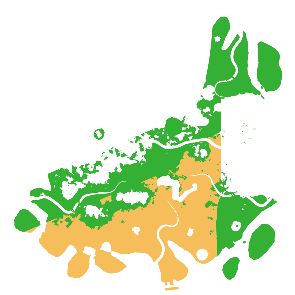 Biome Rust Map: Procedural Map, Size: 4500, Seed: 736475