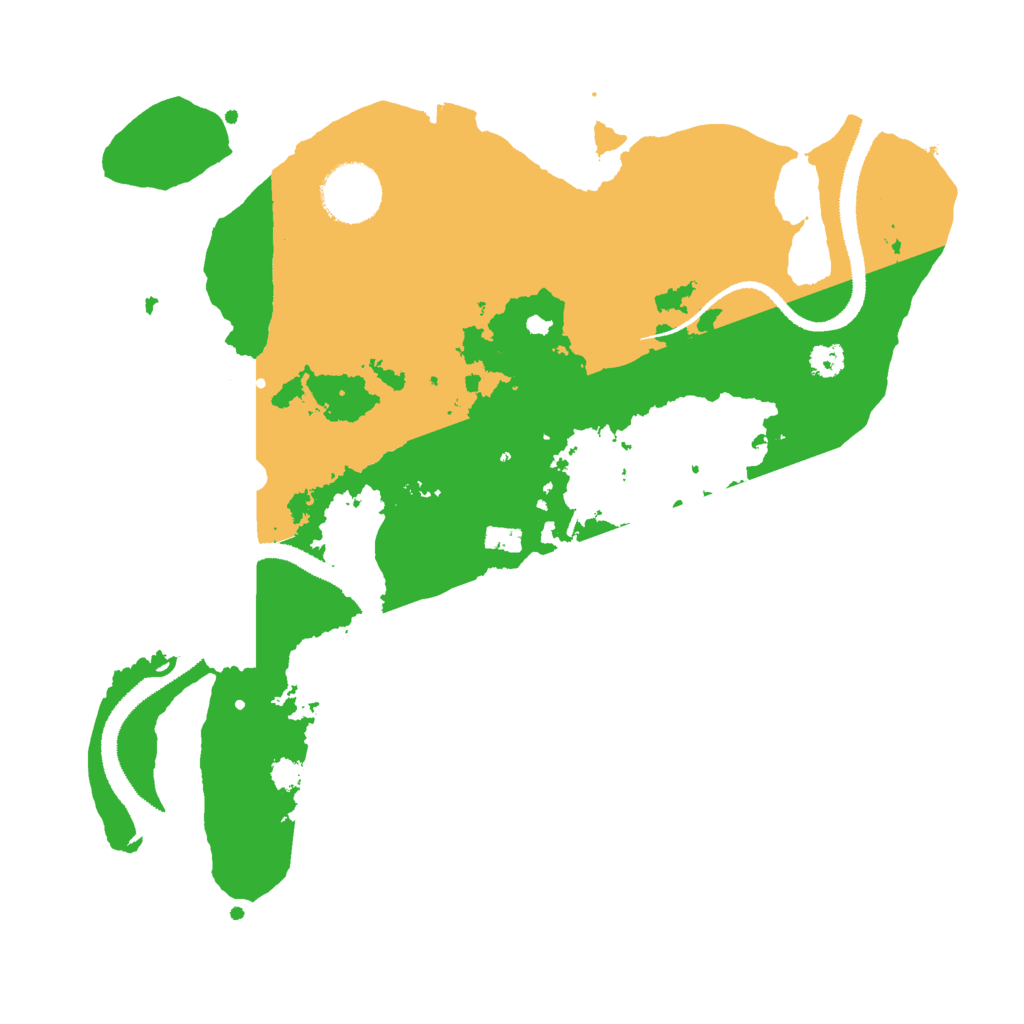 Biome Rust Map: Procedural Map, Size: 3000, Seed: 165474