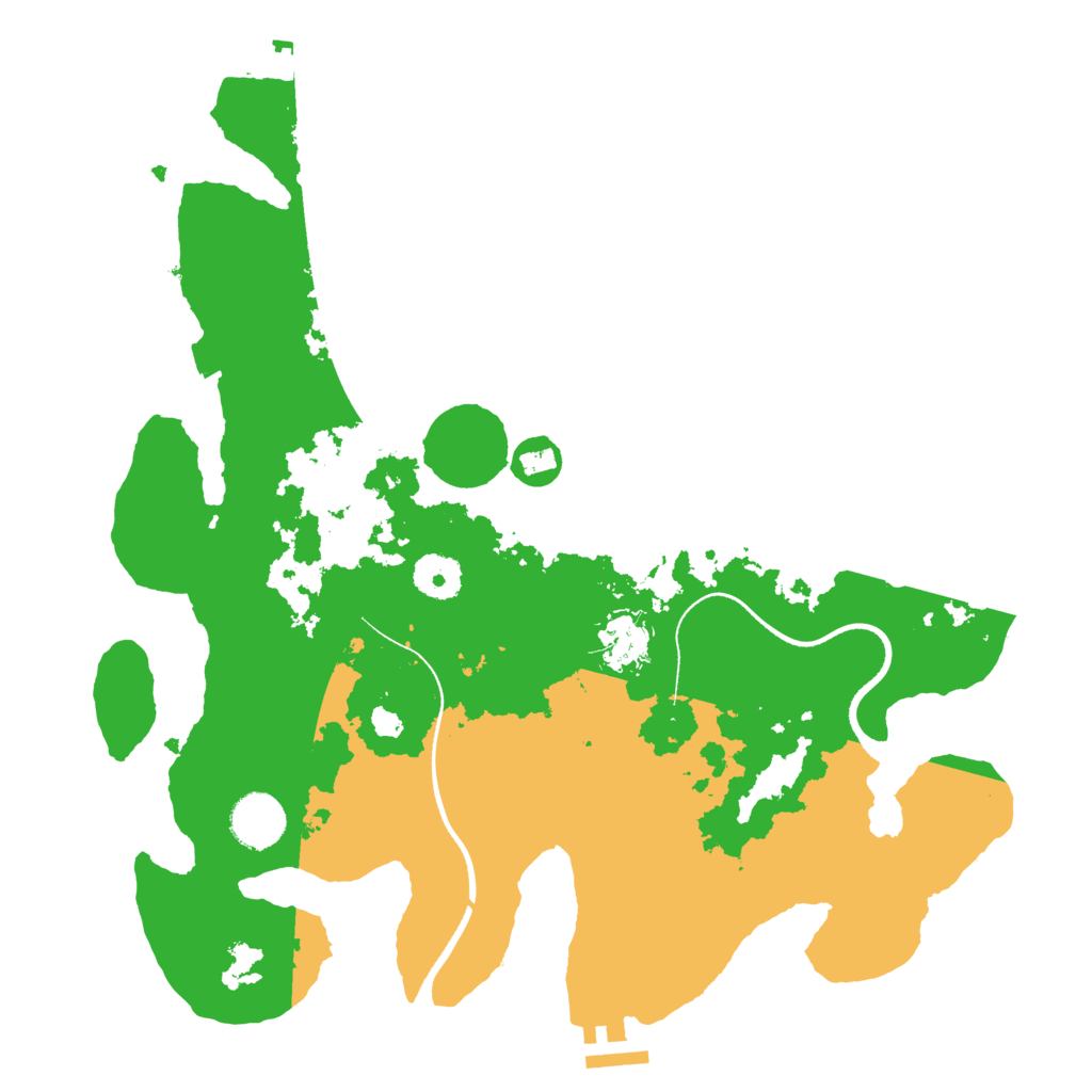 Biome Rust Map: Procedural Map, Size: 3500, Seed: 687153291