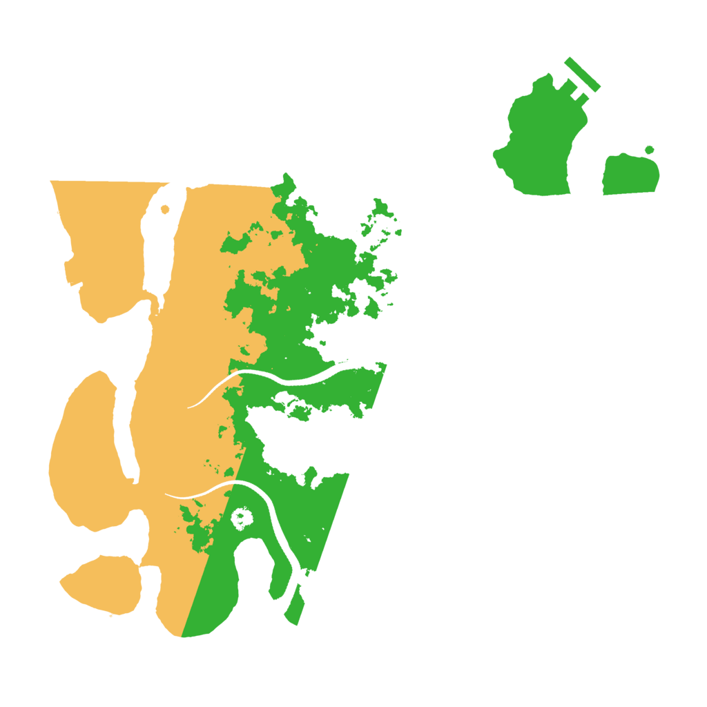 Biome Rust Map: Procedural Map, Size: 3300, Seed: 1927141038