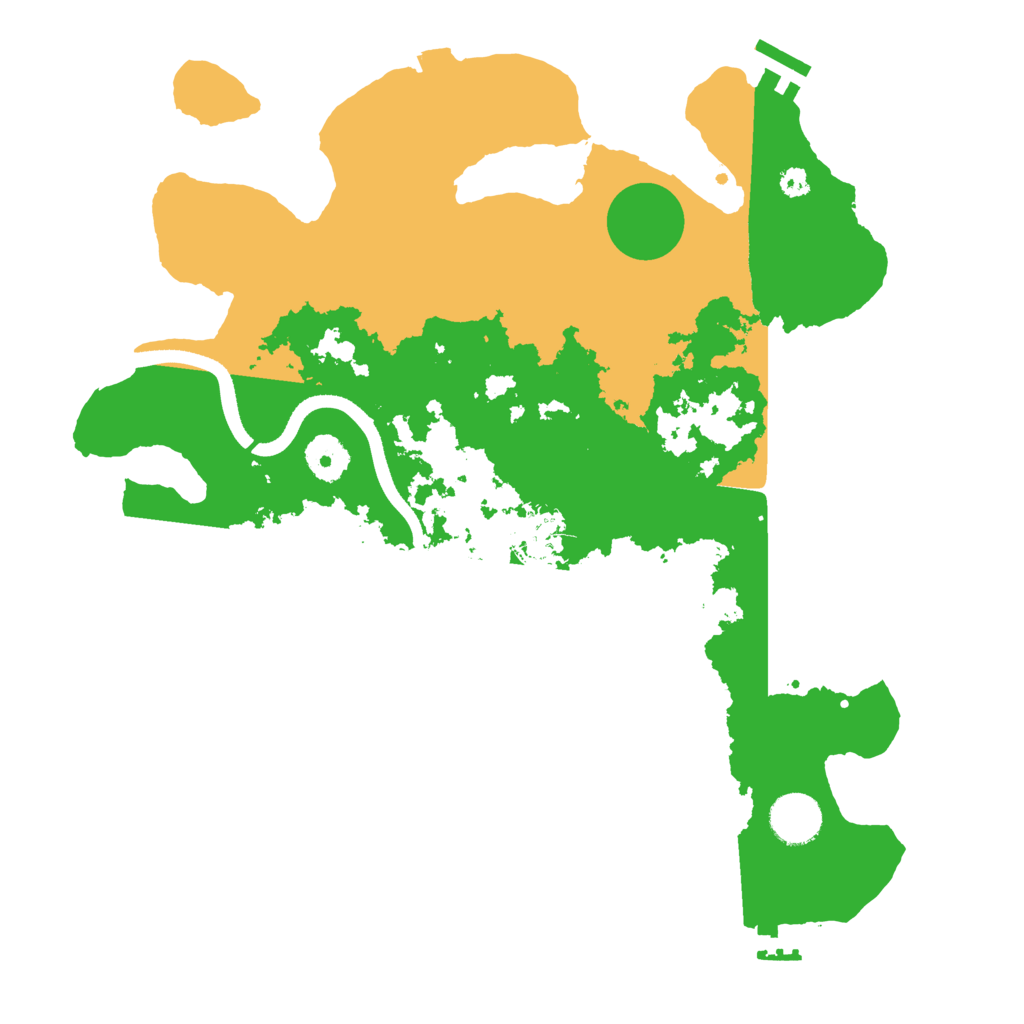 Biome Rust Map: Procedural Map, Size: 3500, Seed: 8225
