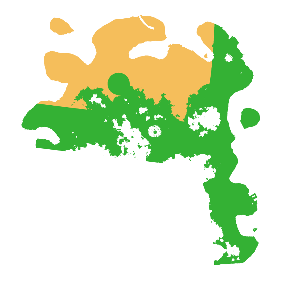 Biome Rust Map: Procedural Map, Size: 3500, Seed: 8225