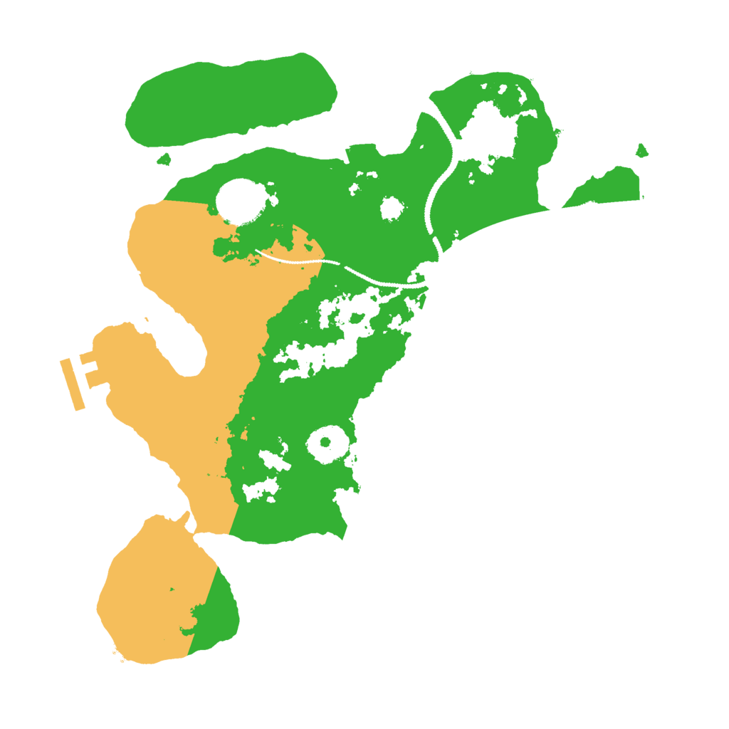 Biome Rust Map: Procedural Map, Size: 2800, Seed: 2016