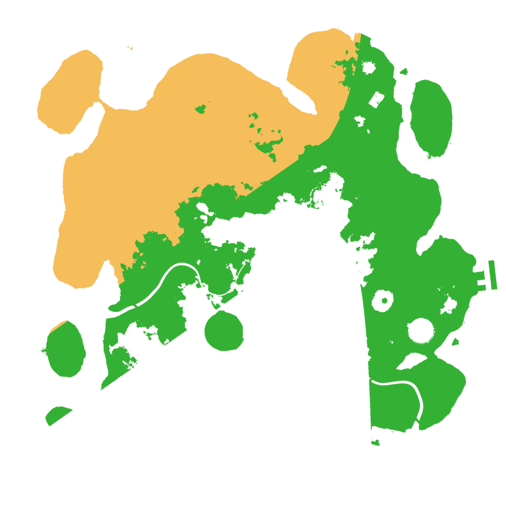 Biome Rust Map: Procedural Map, Size: 3500, Seed: 773806033