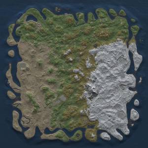 Thumbnail Rust Map: Procedural Map, Size: 6000, Seed: 1390579877, 19 Monuments