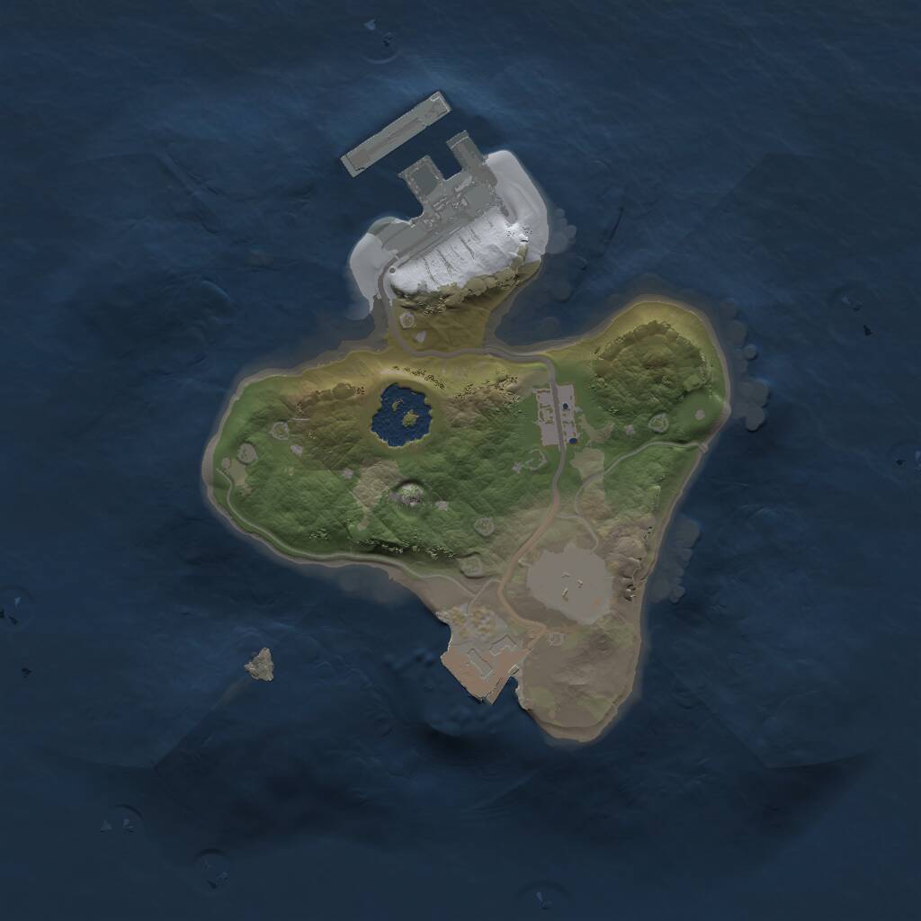 Rust Map: Procedural Map, Size: 1550, Seed: 888850, 2 Monuments