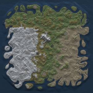 Thumbnail Rust Map: Procedural Map, Size: 6000, Seed: 519635321, 18 Monuments