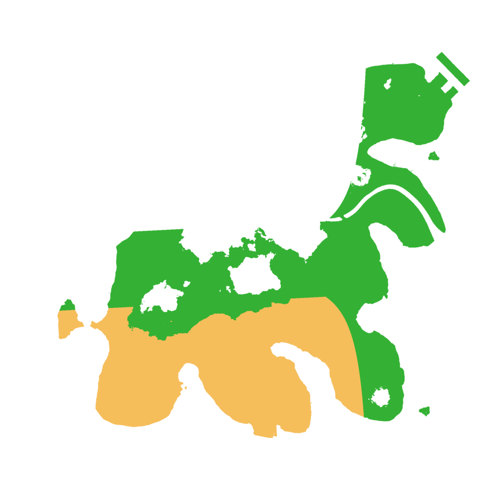 Biome Rust Map: Procedural Map, Size: 2500, Seed: 42352452