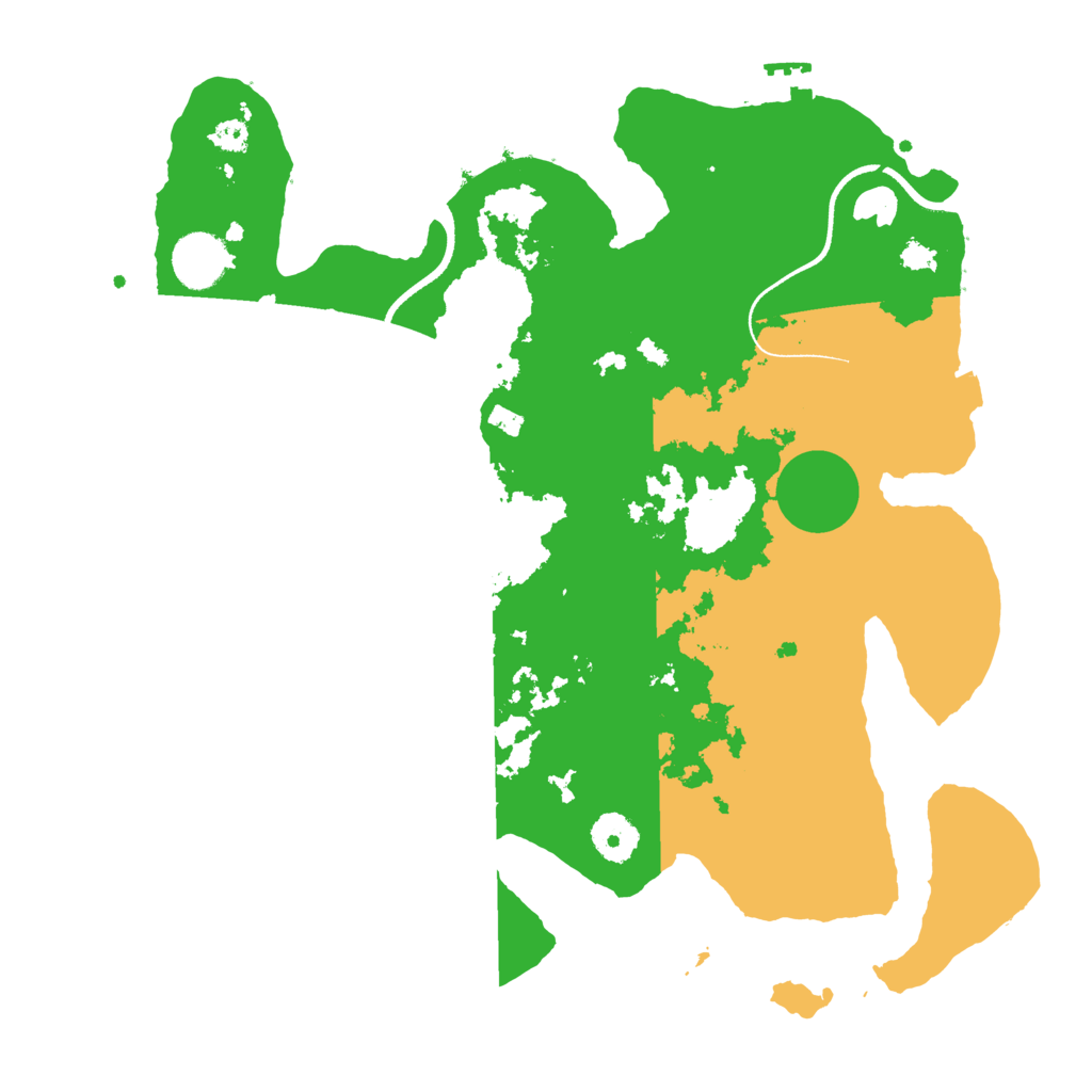 Biome Rust Map: Procedural Map, Size: 3500, Seed: 41807859