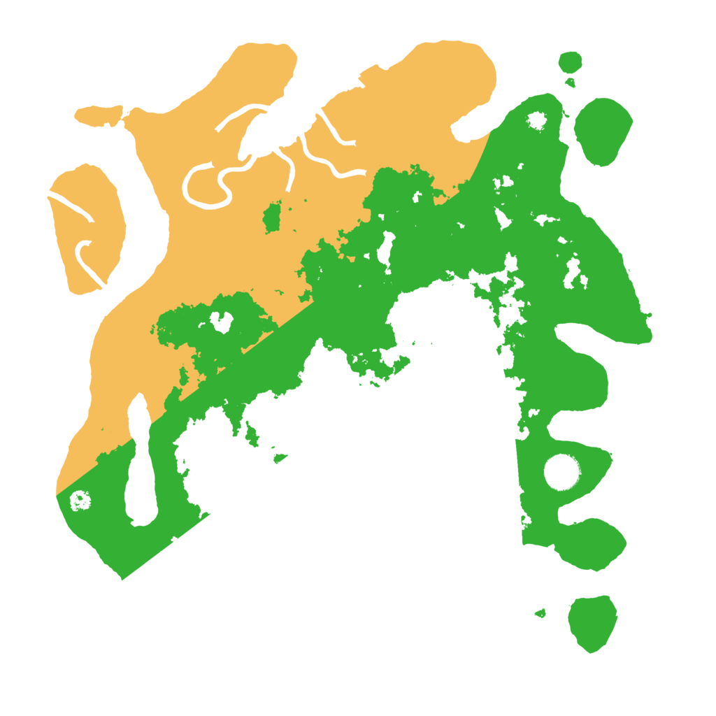Biome Rust Map: Procedural Map, Size: 3500, Seed: 73316177