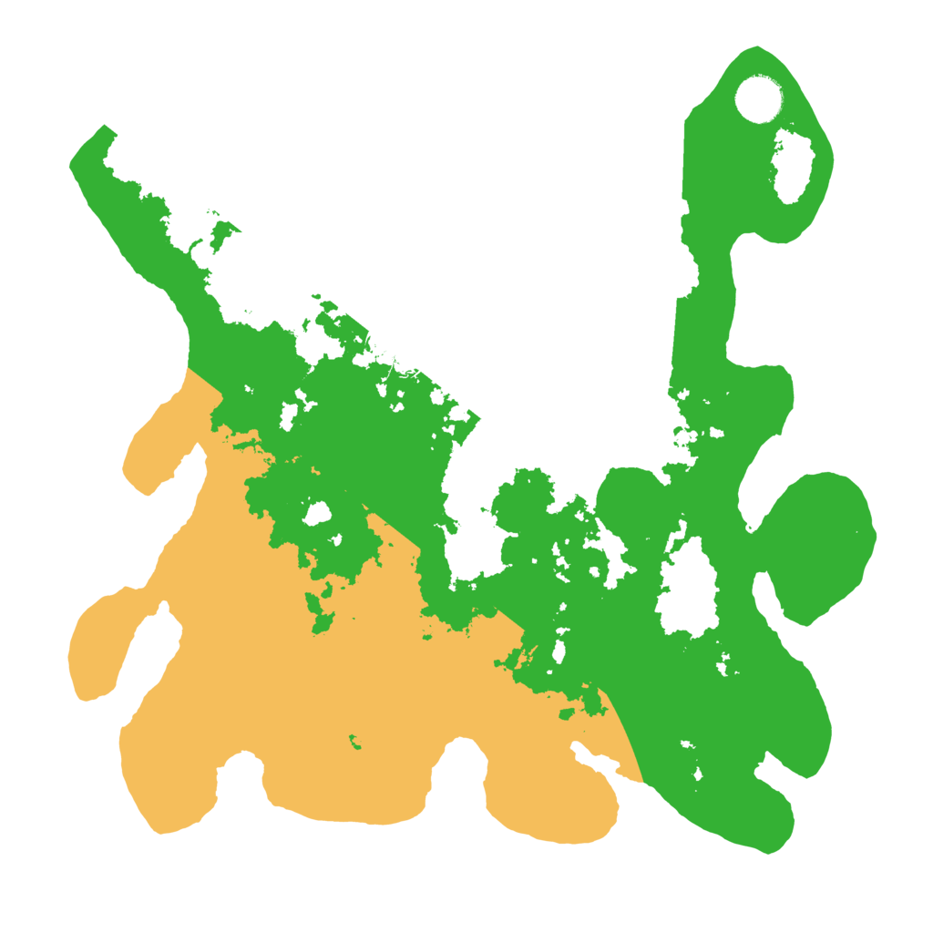 Biome Rust Map: Barren, Size: 3500, Seed: 526937219