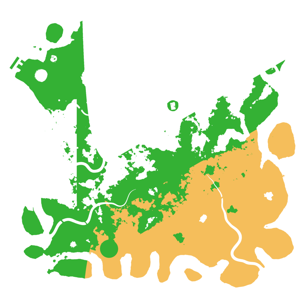 Biome Rust Map: Procedural Map, Size: 4500, Seed: 1248030574
