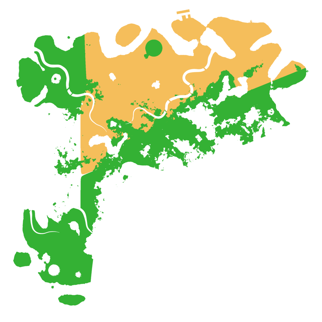 Biome Rust Map: Procedural Map, Size: 5000, Seed: 121806600