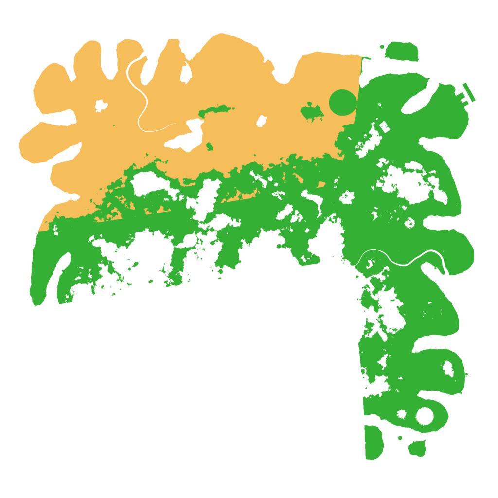 Biome Rust Map: Procedural Map, Size: 5000, Seed: 87642