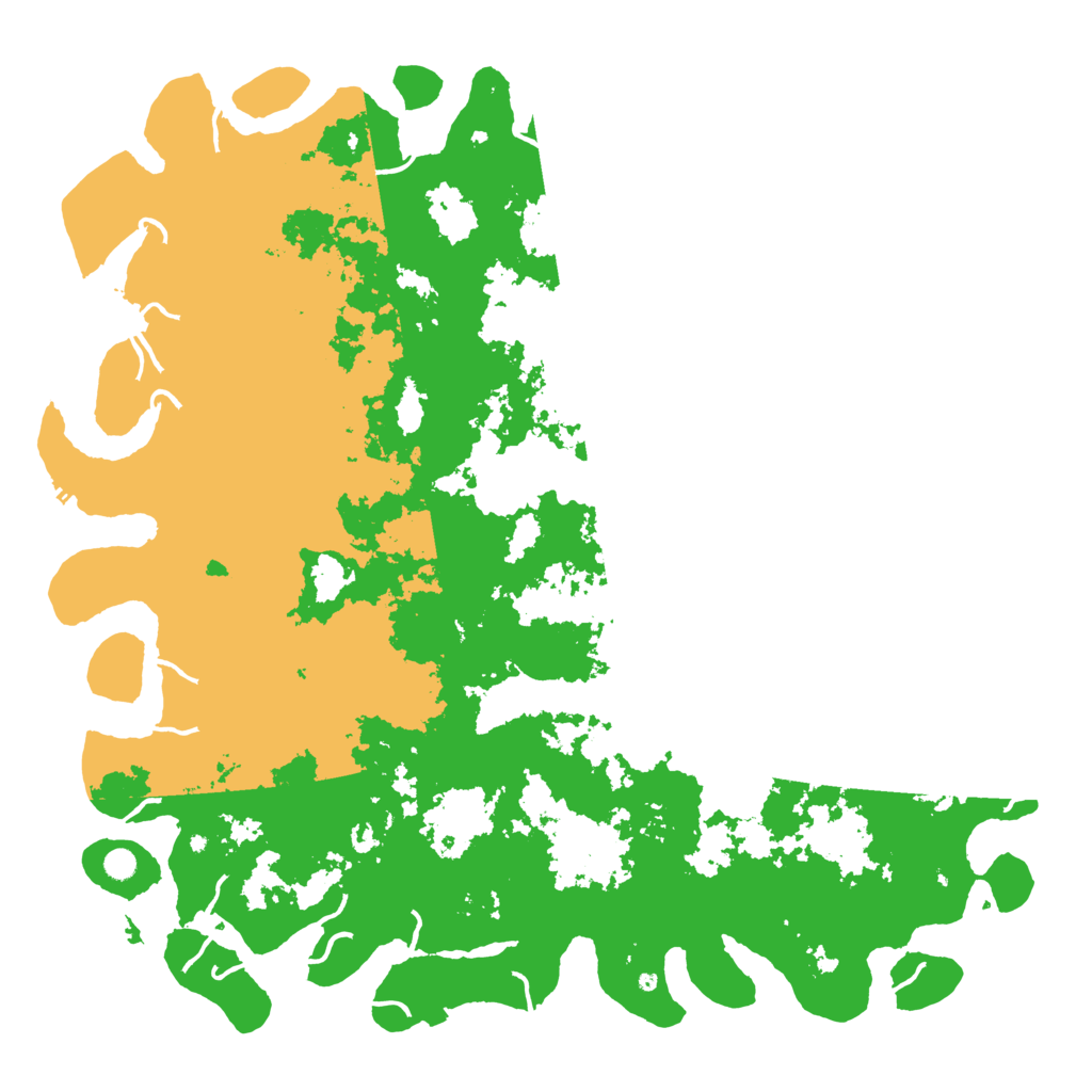 Biome Rust Map: Procedural Map, Size: 6000, Seed: 4096