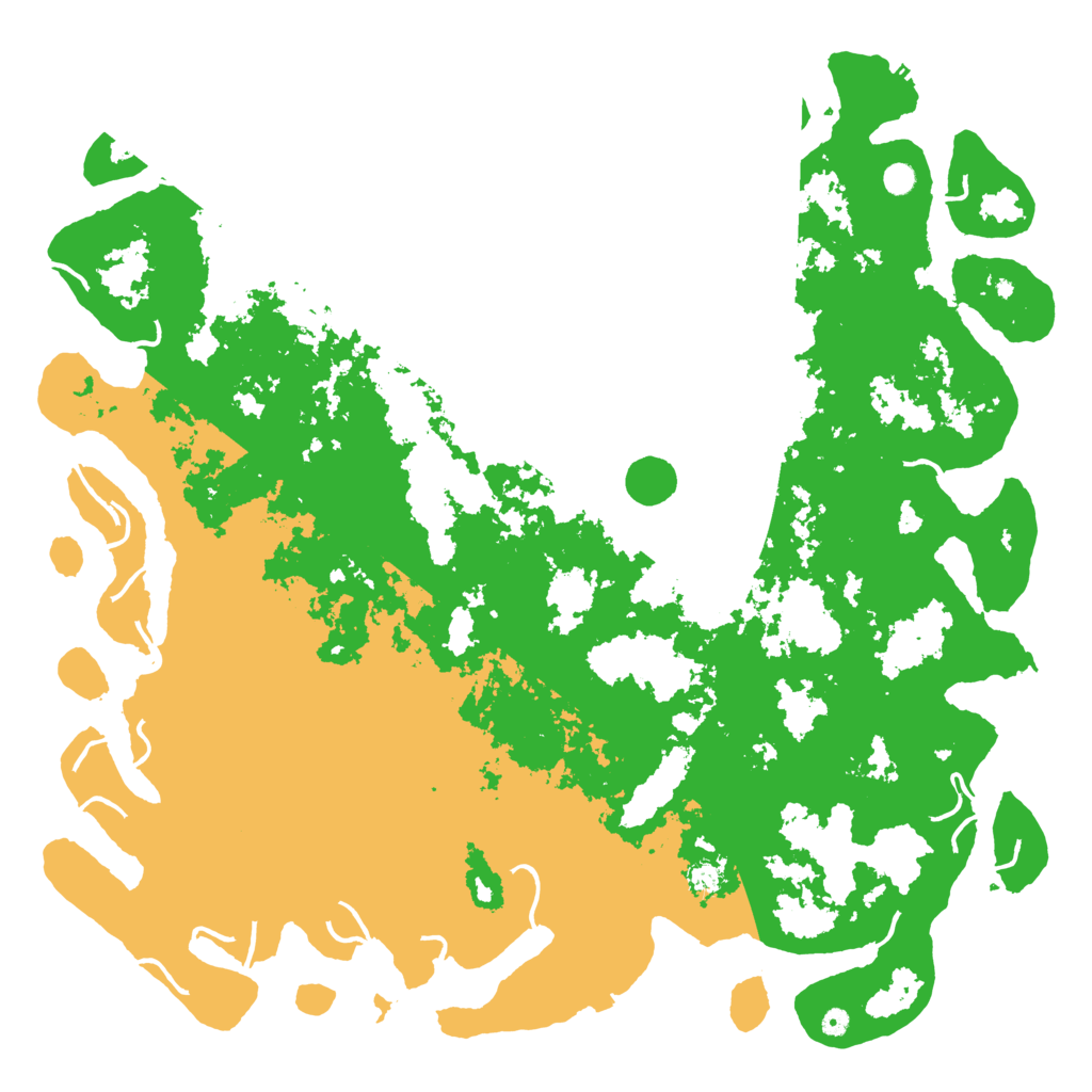 Biome Rust Map: Procedural Map, Size: 6000, Seed: 10266