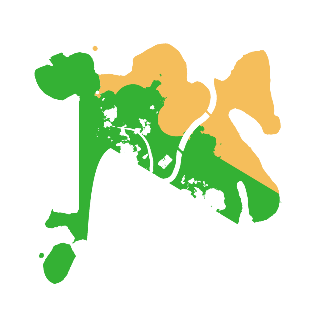 Biome Rust Map: Procedural Map, Size: 2500, Seed: 2456229