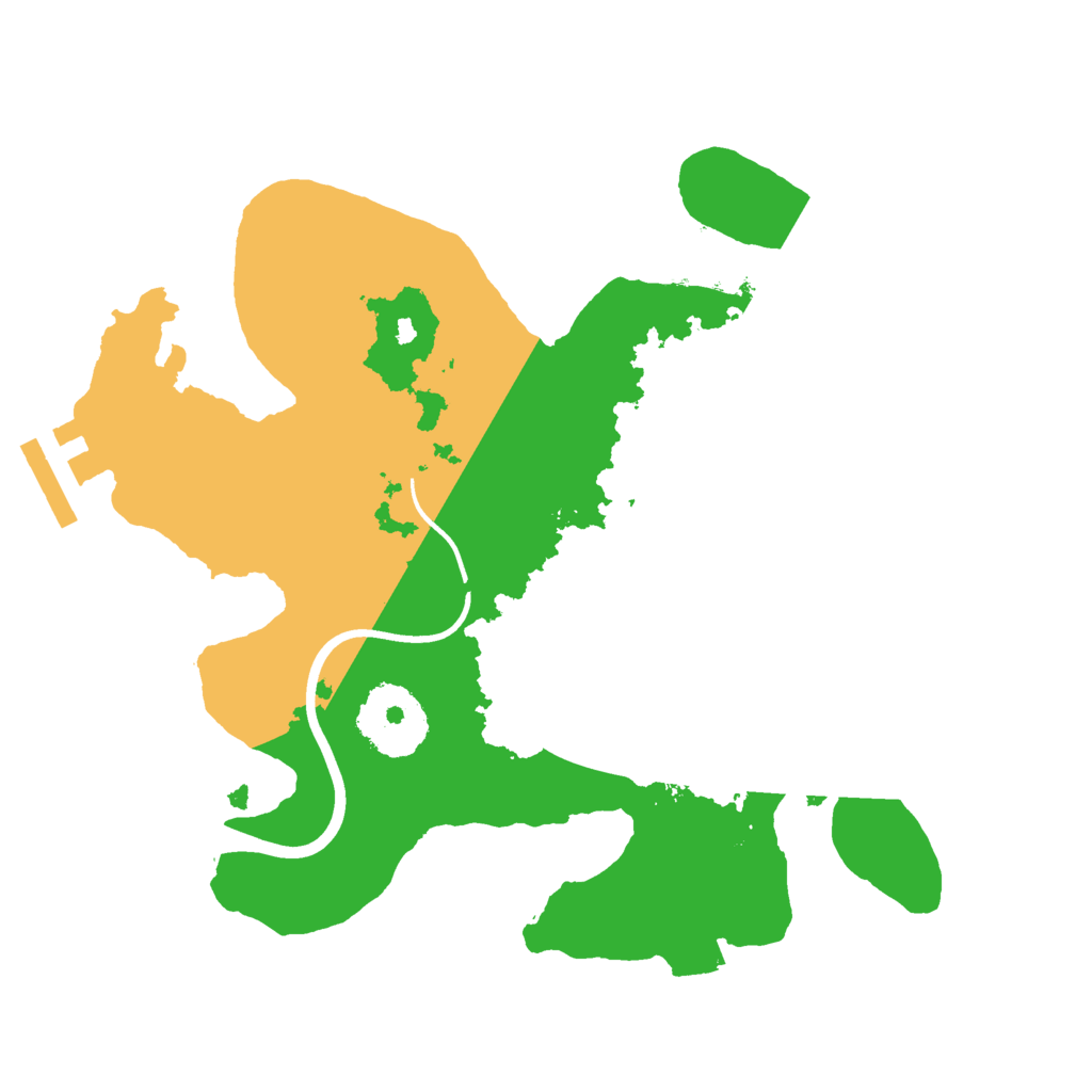 Biome Rust Map: Procedural Map, Size: 2385, Seed: 238535454