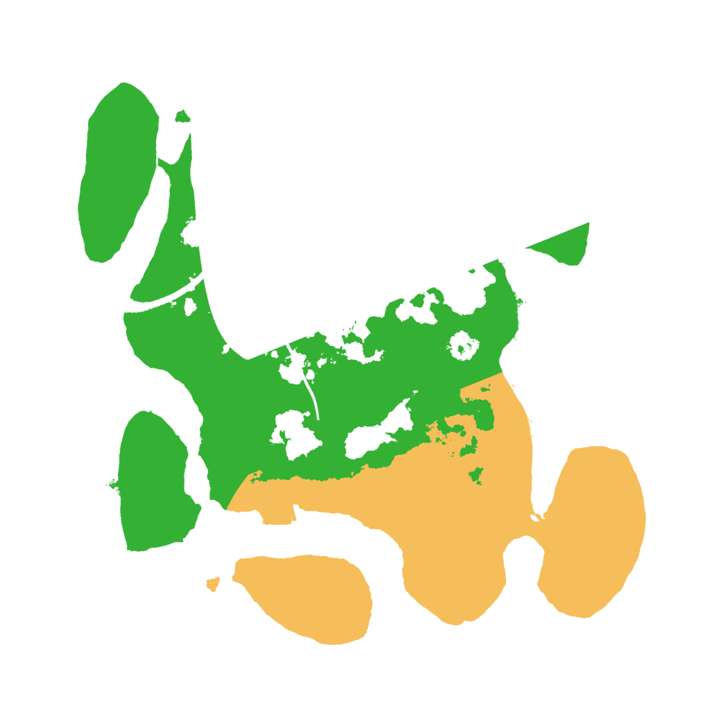 Biome Rust Map: Procedural Map, Size: 2500, Seed: 4523