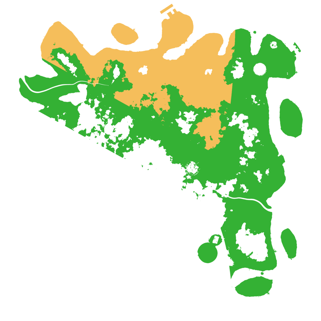 Biome Rust Map: Procedural Map, Size: 4500, Seed: 57288608