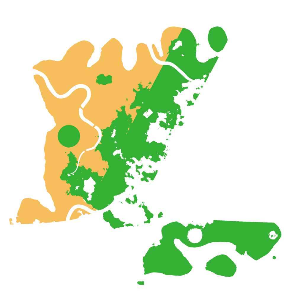 Biome Rust Map: Procedural Map, Size: 3600, Seed: 78415605