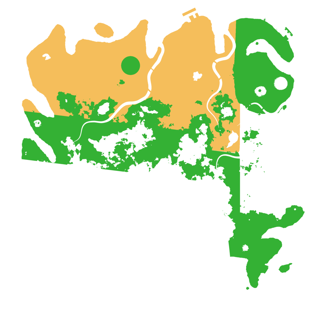 Biome Rust Map: Procedural Map, Size: 4500, Seed: 5412541