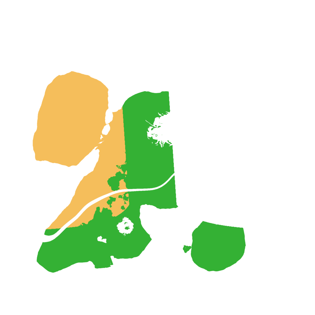 Biome Rust Map: Procedural Map, Size: 2000, Seed: 1532834694