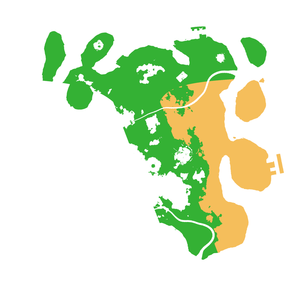 Biome Rust Map: Procedural Map, Size: 3000, Seed: 2029689302