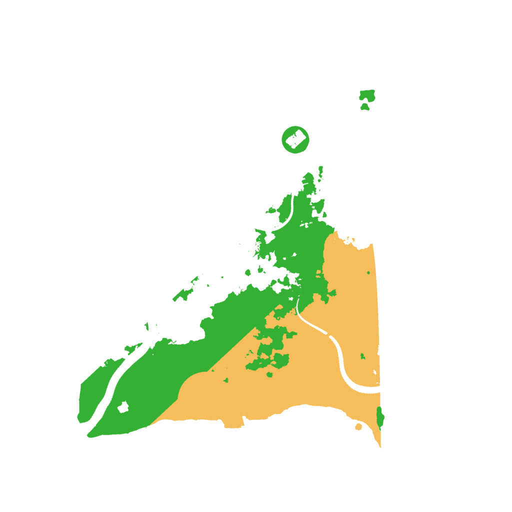 Biome Rust Map: Procedural Map, Size: 3000, Seed: 24967
