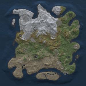 Thumbnail Rust Map: Procedural Map, Size: 3500, Seed: 1666925531, 17 Monuments