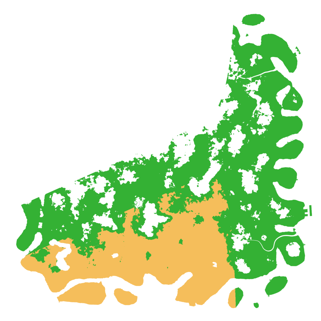 Biome Rust Map: Procedural Map, Size: 6000, Seed: 1133999999