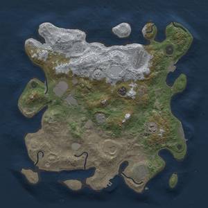 Thumbnail Rust Map: Procedural Map, Size: 3500, Seed: 266768, 15 Monuments