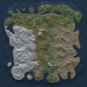 Thumbnail Rust Map: Procedural Map, Size: 4750, Seed: 100, 19 Monuments