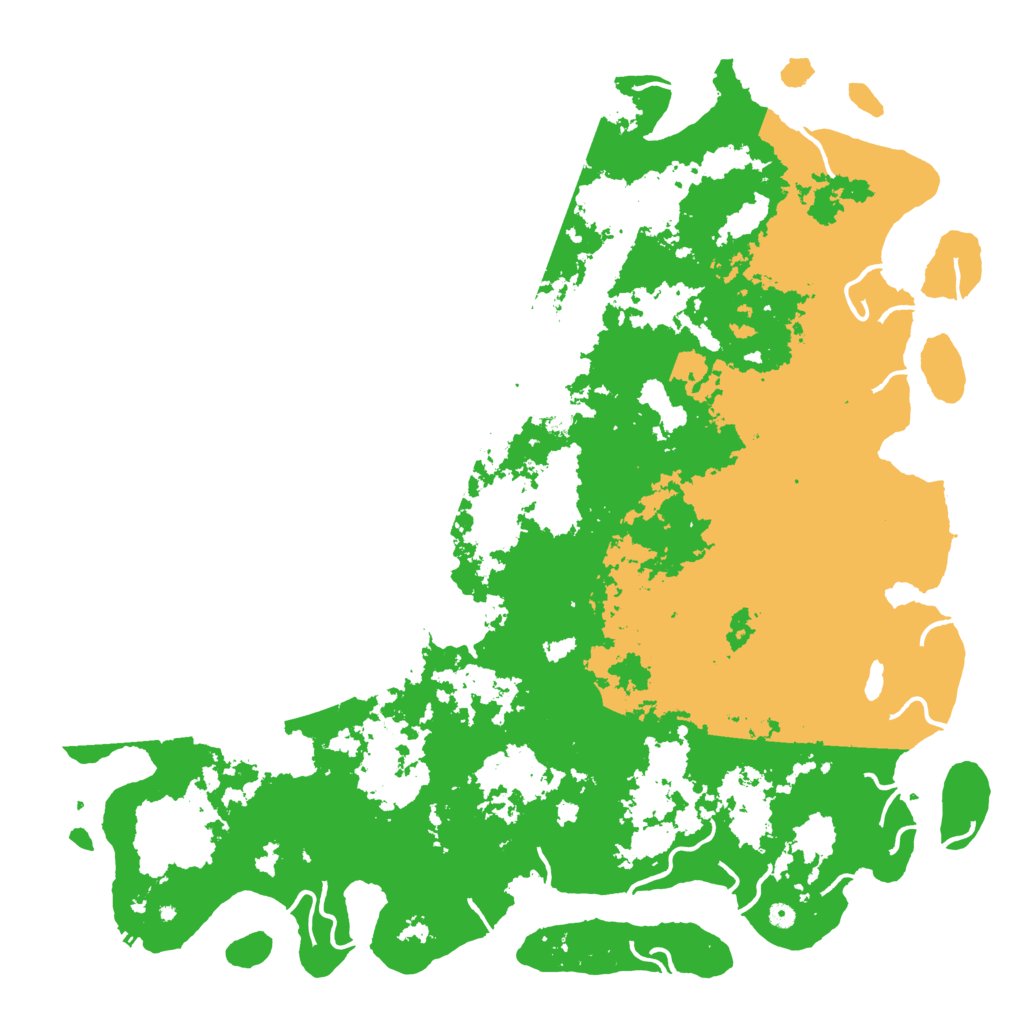 Biome Rust Map: Procedural Map, Size: 6000, Seed: 3780