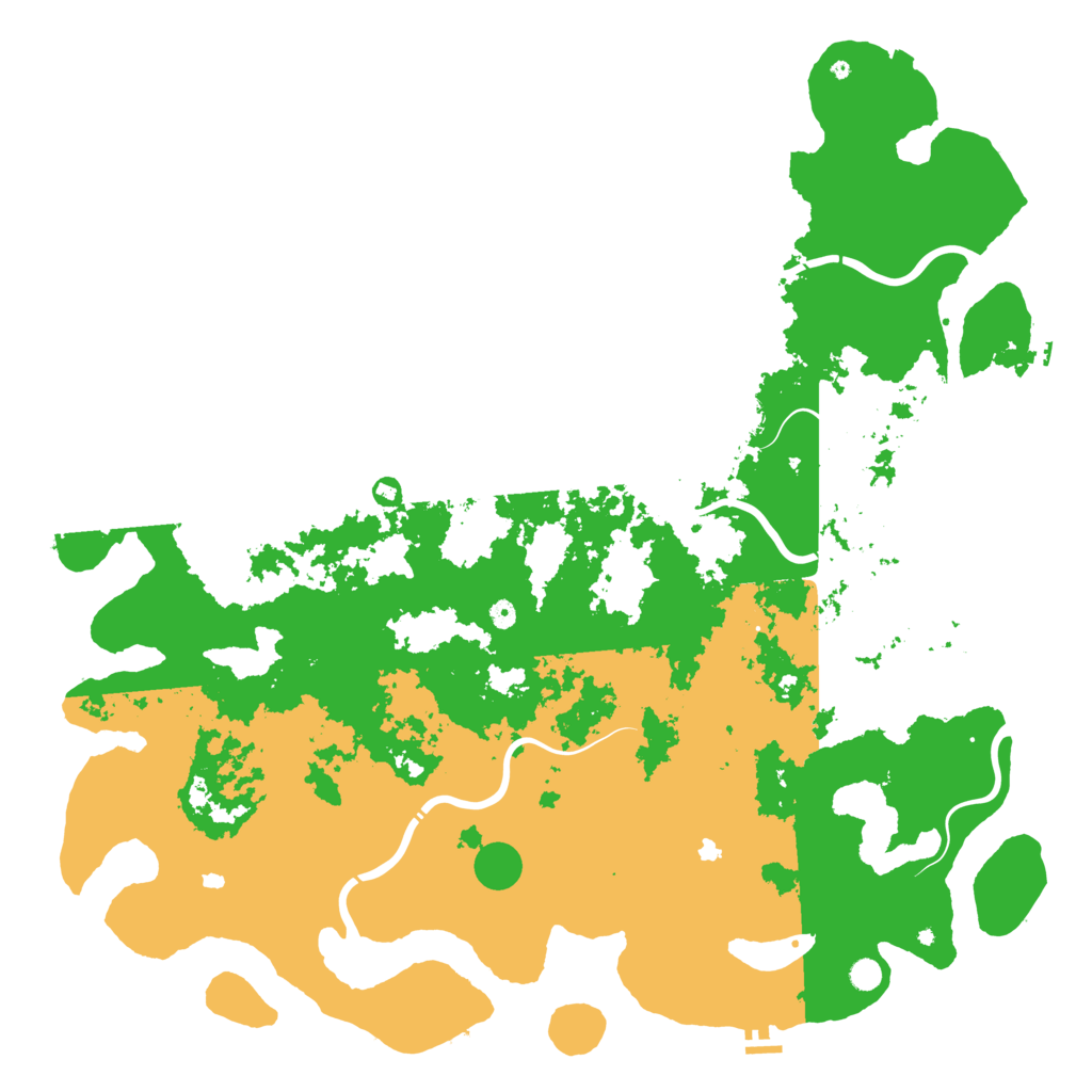 Biome Rust Map: Procedural Map, Size: 6000, Seed: 23056000