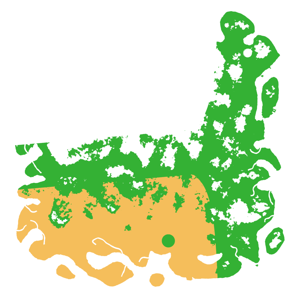 Biome Rust Map: Procedural Map, Size: 6000, Seed: 23056000