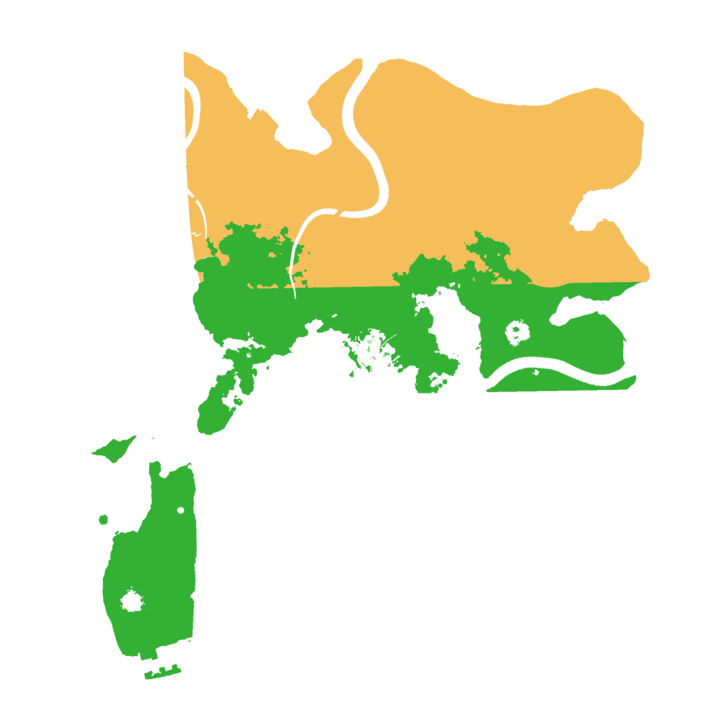 Biome Rust Map: Procedural Map, Size: 3000, Seed: 926552554
