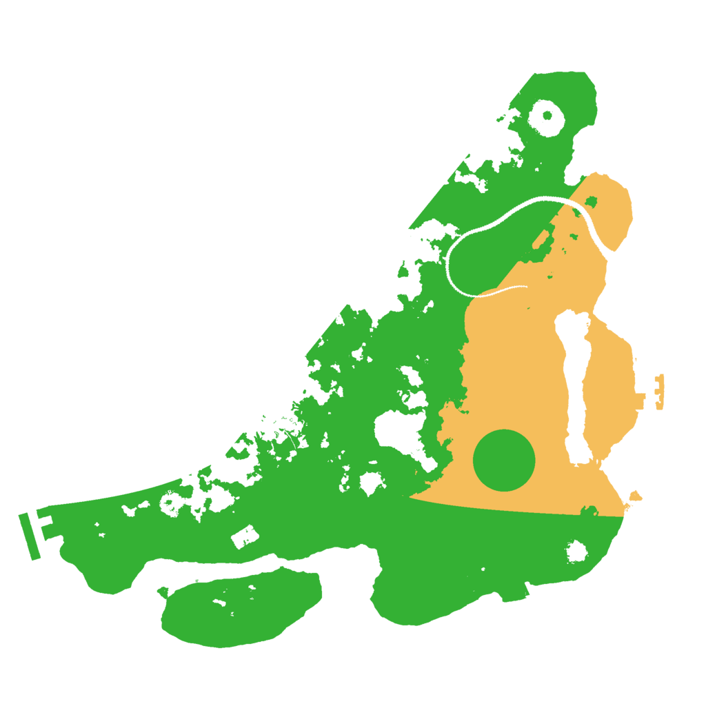 Biome Rust Map: Procedural Map, Size: 3000, Seed: 38929