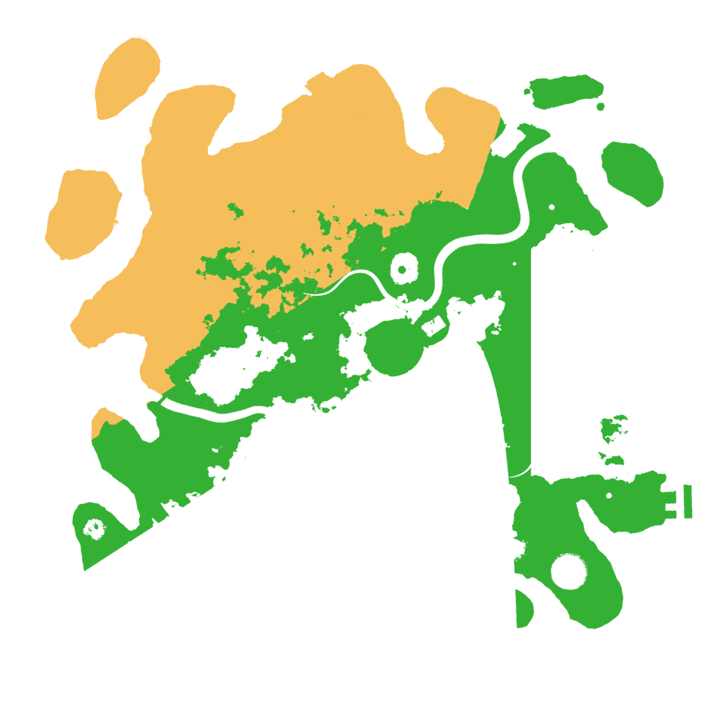 Biome Rust Map: Procedural Map, Size: 3500, Seed: 435411240