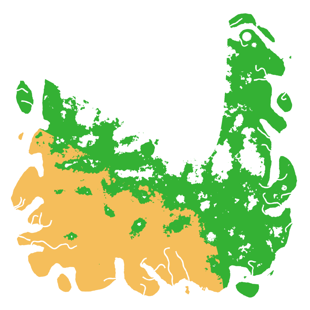 Biome Rust Map: Procedural Map, Size: 6000, Seed: 1116660057