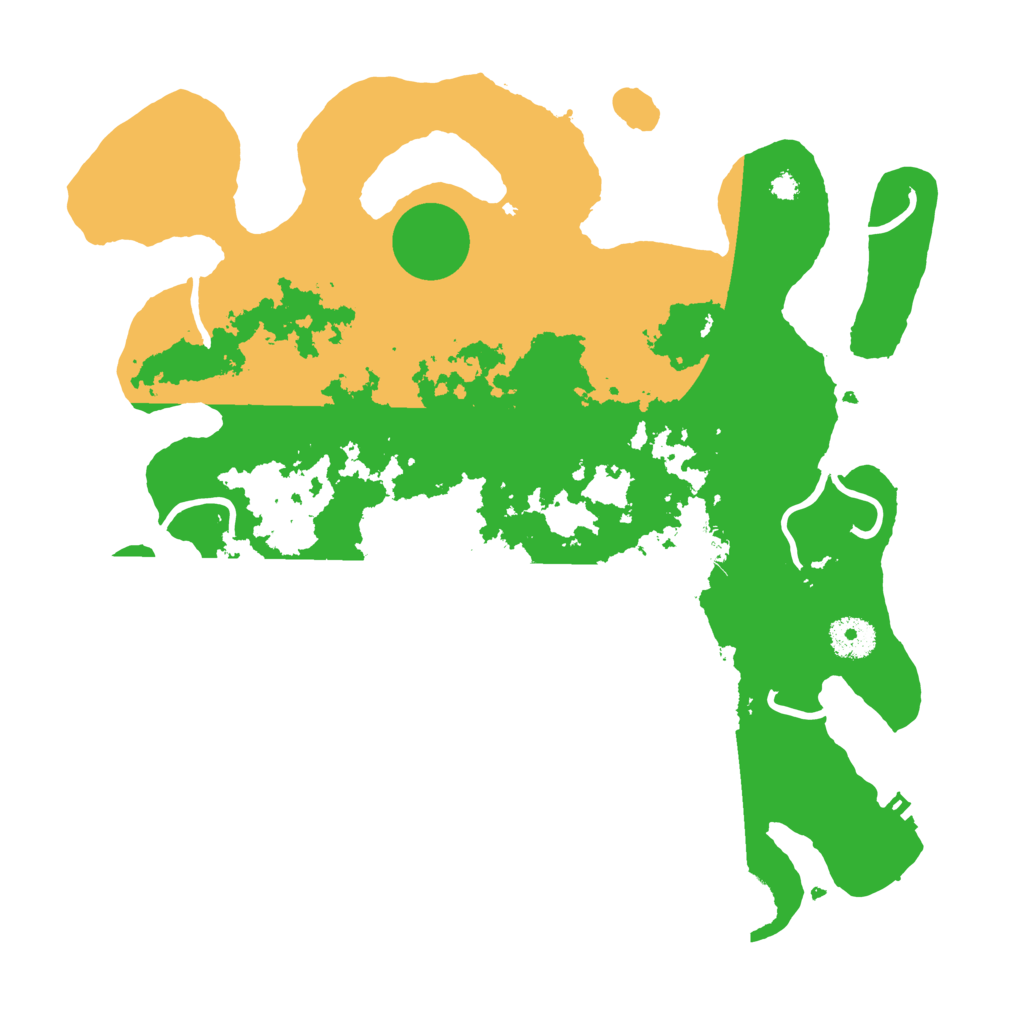 Biome Rust Map: Procedural Map, Size: 3500, Seed: 558099193