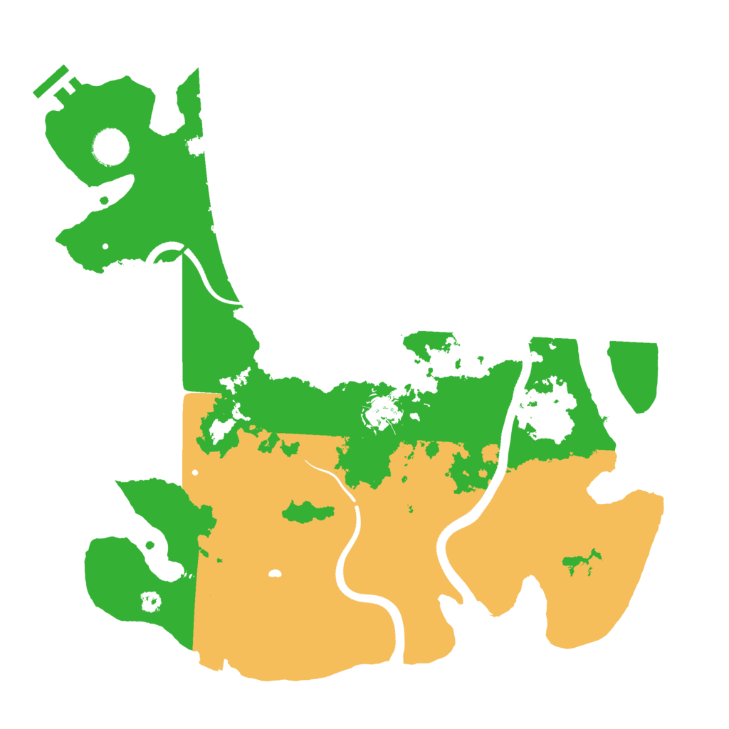 Biome Rust Map: Procedural Map, Size: 3500, Seed: 1098497609