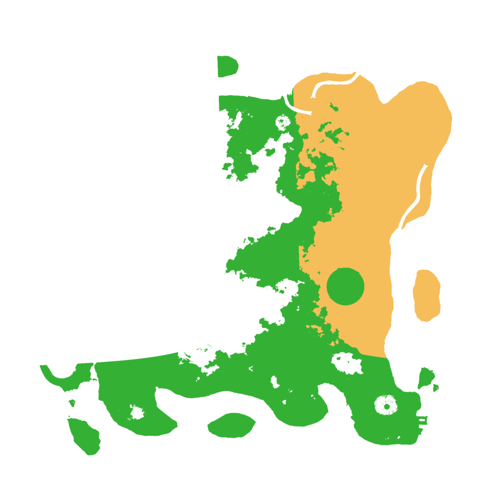 Biome Rust Map: Procedural Map, Size: 3500, Seed: 583165999