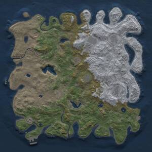 Thumbnail Rust Map: Procedural Map, Size: 4500, Seed: 1056963696, 16 Monuments