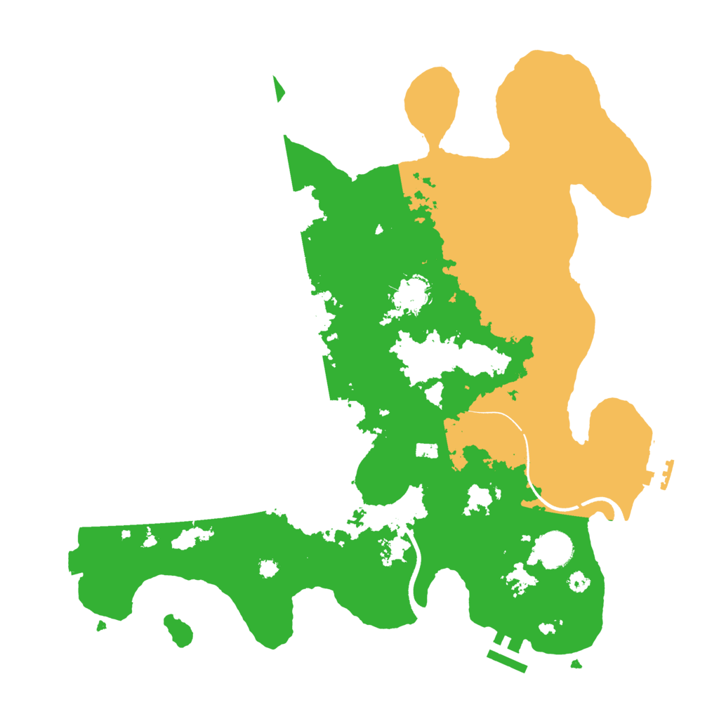 Biome Rust Map: Procedural Map, Size: 3500, Seed: 12123123